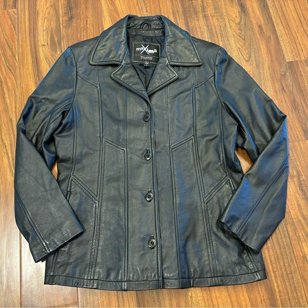 Maxima Wilson’s Genuine Leather black jacket